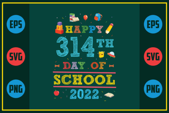 Happy 314th Day: School Graphics for Crafts
