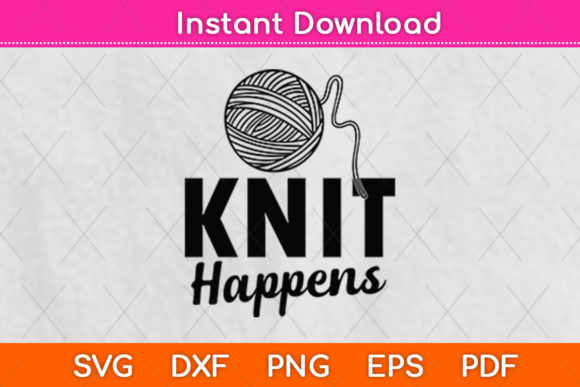 Knit Happens SVG: A Designer's Take on Crafty Embroidery