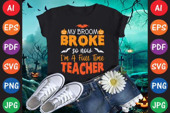 My Broom Broke Teacher Graphics for Crafts