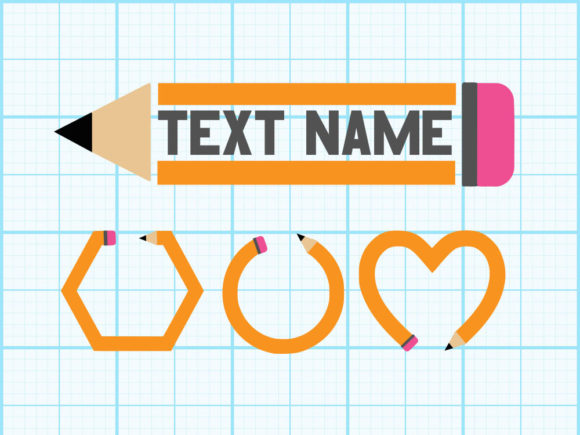 School Teacher with Pencil: Graphics for Crafts