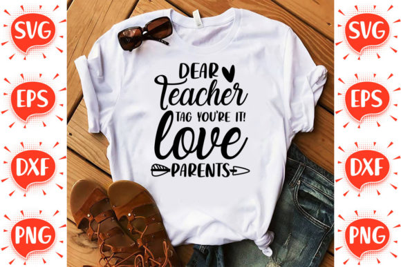 Teacher Love Graphics for Crafts and Branding