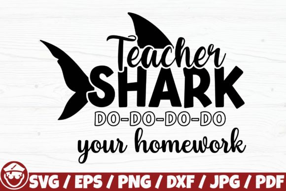 Teacher Shark SVG: Fun Graphics for Crafts