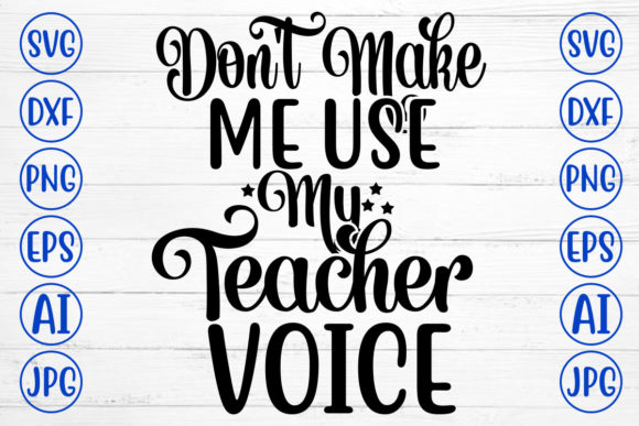 Teacher Voice Graphics for Crafts