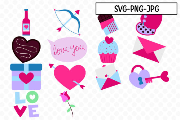 Valentine SVG Bundle 3: Graphics for Crafts